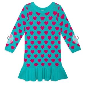 Posh Peanut/Saks 5th Ave sweater dress, size 10 Teal and Pink